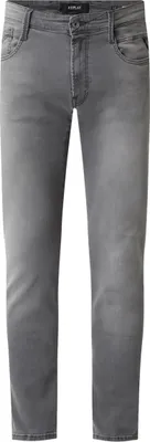 Produktbild von Replay Hose Classic Slim Fit Jeans Anbass mit Stretch-Anteil und Label-Patch