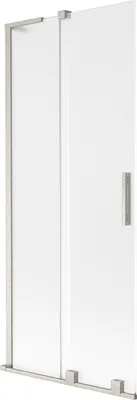 Immagine prodotto di Mexen Velar L paratia per vasca da bagno scorrevole a 2 ante 85 x 150 cm, smerigliato, nichel spazzolato - 896-085-003-31-97