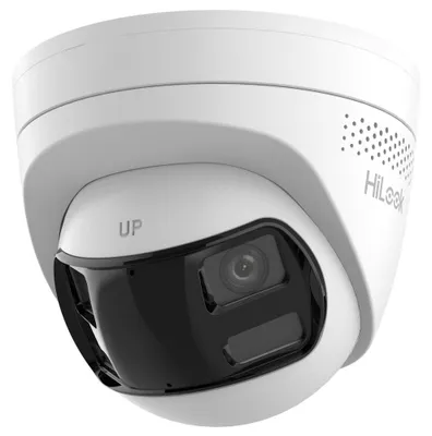 Immagine prodotto di HiLook, alimentato da HIKVISION, modello IPC-T260HAD-LUF/S(L)(RB), telecamera a torretta, 6 megapixel, obiettivo da 2,8 mm, visione panoramica, illuminazione ibrida intelligente, tecnologia MD2.0, grado di protezione IP67