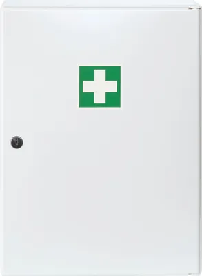Produktbild von Verbandschrank M1Trio mit 2 verstellbaren Zwischenböden, leer