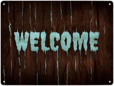 Produktbild von Welcome Metallschild XXL Schild Blechschild Aluminiumschild Emailleschild