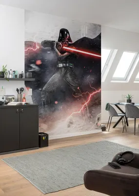 Produktbild von Komar Vlies Fototapete - Star Wars Vader Dark Forces - Größe: 200 x 280 cm (Breite x Höhe) - 4 Bahnen, Kinderzimmer, Tapete