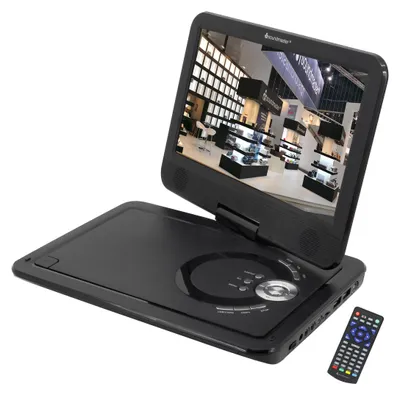 Produktbild von Soundmaster PDB1910SW, Tragbarer DVD-Player, Cabrio, Schwarz, CD-Audio, CD Video, DVD-Audio, DVD-Video, MP3, VCD, CD, CD-R, CD-RW, DVD, DVD+R, DVD+RW, DVD-R, DVD-RW, DVB-T2