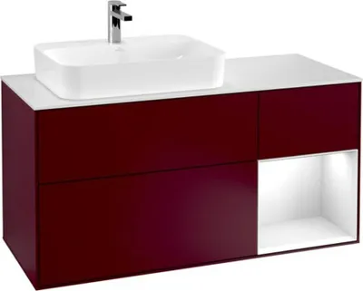 Produktbild von Villeroy & Boch V&B Waschtischunterschrank FINION 1200x603x501 Abdpl wh Reg gls wh/Peony