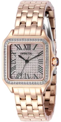 Zdjęcie produktu dla Invicta Angel 50626 Zegarek damski - Mechanizm kwarcowy - Stal nierdzewna z srebrną tarczą - 28 mm