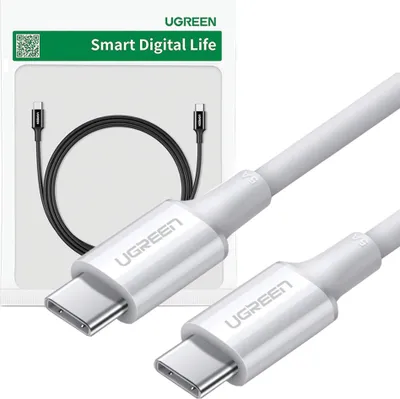 Image de Ugreen Usb Cable Type C (Male) to Type C (Male) 1 M White (Us300)