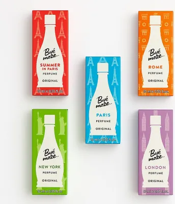 Produktbild von Byc Moze Parfum Set, Eau de Toilette, 5 Düfte: Paris, Summer in Paris, Rome, New York, London, 5x10 ml