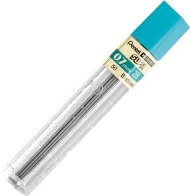Image de Pentel Druckbleistift-Mine HI-POLYMER SUPER, H„rtegrad: 2B
