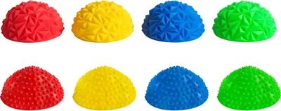 Produktbild von Stimove sensorische Balance Pods Set aus 8 bunten Trittsteinen