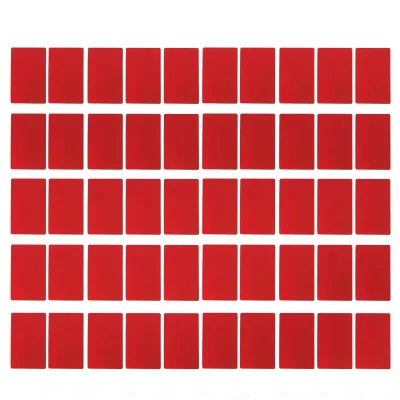 Produktbild von 50 STÜCKE Visitenkarten Lasergravur Wasserdicht und Verschleißfest Aluminium Visitenkarte für Unternehmen Rot