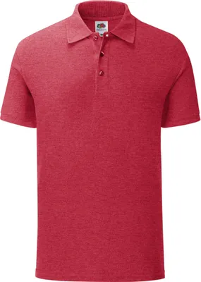 Produktbild von Fruit Of The Loom Herren Poloshirt Iconic RW6516 (XL) (Rot meliert)