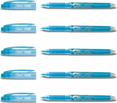 Produktbild von Pilot Frixion Point Tintenroller hellblau 5er-Set