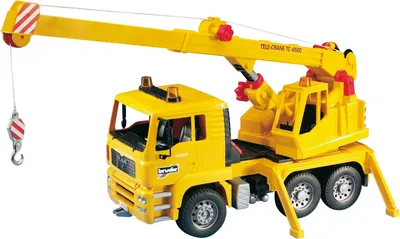 Produktbild von BRUDER MAN Crane truck (without Light and Sound Module), 4 Jahr(e), ABS Synthetik, Gelb
