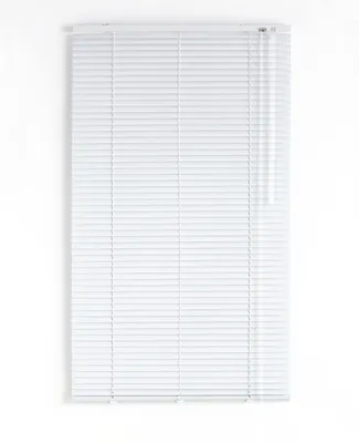 Alu-Jalousie, Weiß, 150x180 cm, 25 mm Lamellen, Kindersicherung