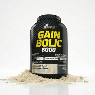 Obrázok produktu pre Olimp Nutrition Gain Bolic 6000, Koncentrát, kazeínový proteín, vaječný proteín, pšeničný proteín – koncentrát, Vanilka, 15 g, 376 kcal, 376 kcal
