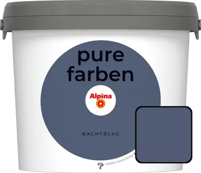 Produktbild von Alpina Pure Farben Wandfarbe nachtblau 2,5 L