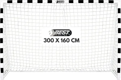 Produktbild von Best Sporting Fußballtor Soccer 300 x 160 x 90 cm, schwarz-weiß