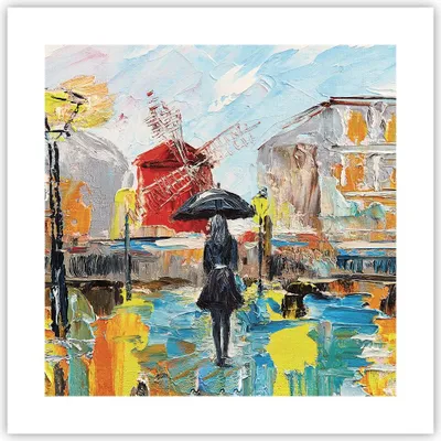 Produktbild von Poster - Poster ohne Rahmen - Frau Bild Öl - 40x40 cm - Wand Bild - Wanddeko - Wandbilder - Kunstposter - Wandposter - Bilder - Kunstdruck - Wanddekoration - Wandbild - P2XAC40x40-4974