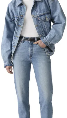 Produktbild von Levi's Damen Jeanshose 501 Crop High Rise, Straight Fit, Blau (Where to Now Ndx)