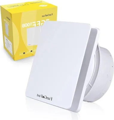 Immagine prodotto di Ventilatore universale da 100 mm per bagno con valvola di non ritorno per WC e cucina
