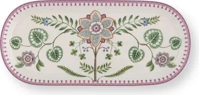 Produktbild von PIP STUDIO Lily&Lotus Kuchenplatte weiss/lila 33cm