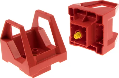 Produktbild von 2x Lego Toolo Duplo Führerhaus rot Auto Bagger Baufahrzeug 2950 2930 6293