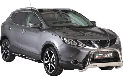 Image de Marchepieds Latéraux pour Nissan Qashqai 2014-2021 Acier Inoxydable Noir