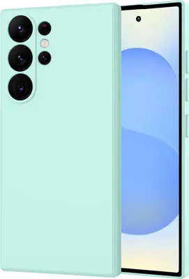 Immagine prodotto di Custodia per Samsung Galaxy S25 Custodia in gomma antiurto in silicone liquido ultra morbido Turchese