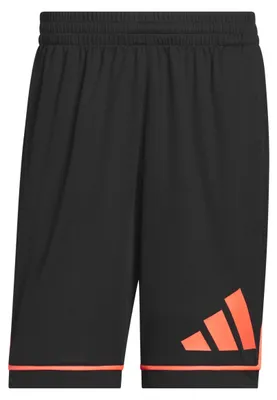 Produktbild von adidas Herren Basketball Badge of Sport Short Shorts, Black/Solar Turbo, M 5 inc