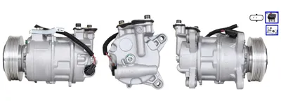 Produktbild von LUCAS ACP01152 Klimaanlage Klimakompressor PAG 46 YF R134a R1234yf für BMW 1 Schrägheck (F20) 3 Touring (F31) 3 Touring (G21) 3 Limousine (F30, F80)