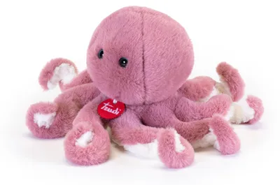 Produktbild von Trudi Rosa Oktopus Plüsch 11x24x11cm Meeresgeschenke Unterwassertiere Modell