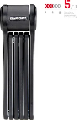 Produktbild von Kryptonite Keeper 585 Faltschloss Schwarz 3 x 850 mm Schwarz 3 x 850 mm
