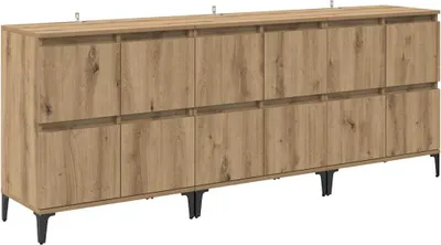 Immagine prodotto di Sideboards 3 pcs Rovere artigianale 60 x 35 x 70 cm