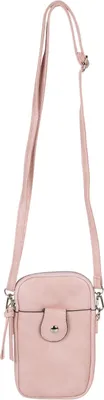 Produktbild von styleBREAKER Damen Umhängetasche klein mit Reißverschluss, Mini Bag Handtasche Einfarbig verstellbar, Handytasche 02012382
