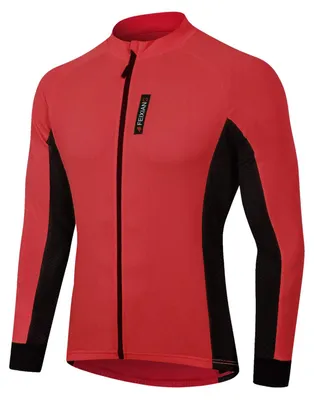 Obrázok produktu pre MEETWEE, pánsky cyklistický dres s dlhým rukávom, cyklistická bunda so zipsom