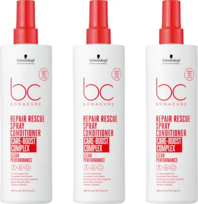 Produktbild von Bonacure Repair Rescue Spray Conditioner XXL 3x400 ml