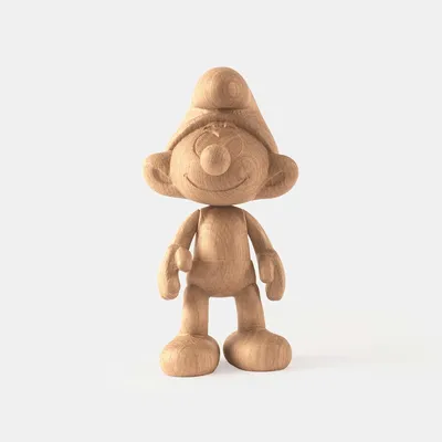 Obrázek produktu pro Dřevěná figurka Šmoulky.