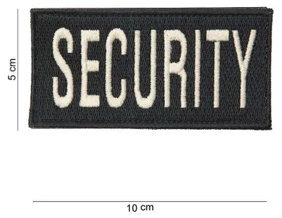 Produktbild von Klett-Patch Aufnäher SECURITY schwarz gestickt