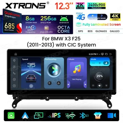 Produktbild von Android Autoradio Xtrons für BMW X3 F25 CIC System 8/256 GB