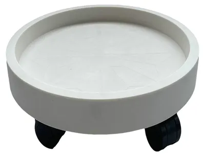 Produktbild von Pflanzenständer mit Rotierenden Rädern - Blumentopfständer - Wasserauffangschale - Stabil und Elegant - Geeignet für Innen/Außen - Bequeme Mobilität