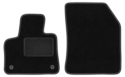 Image de Tapis avant en moquette pour Peugeot 4008 II 2016- (crossover) – 2 pièces, noirs, sur mesure – Wielganizator LUX – version W0886