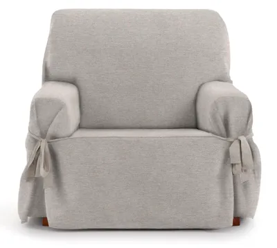 1-Sitz-Bankabdeckung mit Schleifen, Leinen, 120x100x110 cm