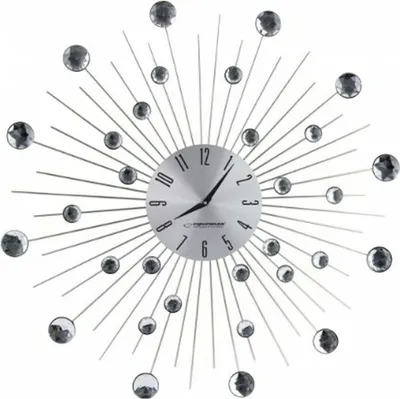 Obrázok produktu pre Esperanza EHC002 Nástenné hodiny Mechanické nástenné hodiny Okrúhle Nerezová oceľ