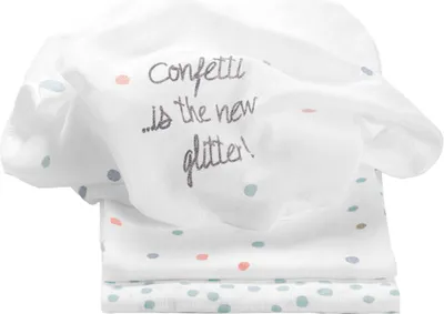Produktbild von Odenwälder Doppelmull-Windeln confetti light mint 3er-Pack