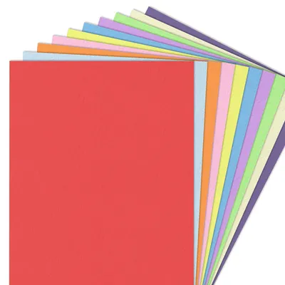 Productafbeelding van 10 Kleuren, 100 Vellen - A4 120 g/m² Gekleurd Papier voor Kunst
