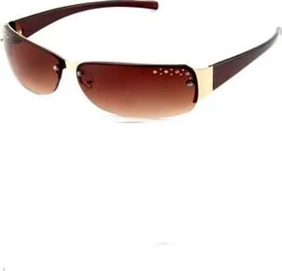 Produktbild von Sonnenbrille Damenbrille Strass Brille Monoglas Trendy 2076A farbe Braun