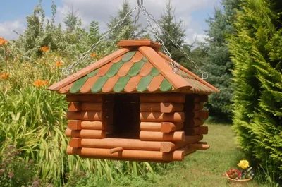 Produktbild von Vogelhaus zum aufhängen grün V13g