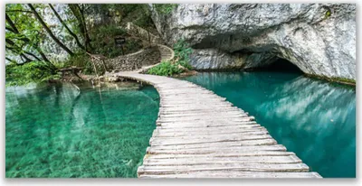 Produktbild von Tulup Leinwand-Bilder 120x60 Wandbild Canvas Kunstdruck Brücke See Architektur