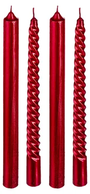 Produktbild von Kerzen Aton X4 Rot  - Fééric Lights and Christmas