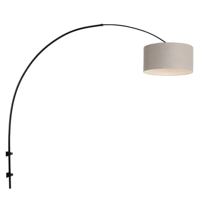 Produktbild von Steinhauer - wandleuchte - Sparkled Light - schwarz - metall stoff - E27 - 8137ZW
